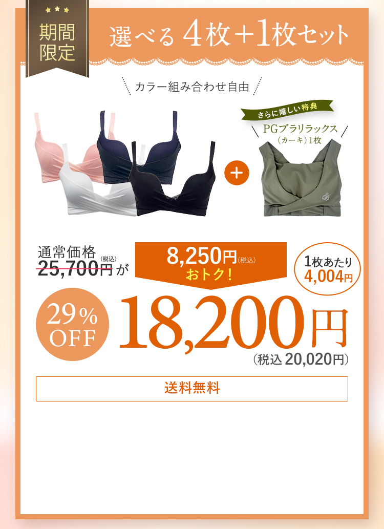 4+1枚セット19,800円