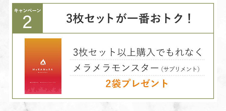 3枚セットが一番おトク！